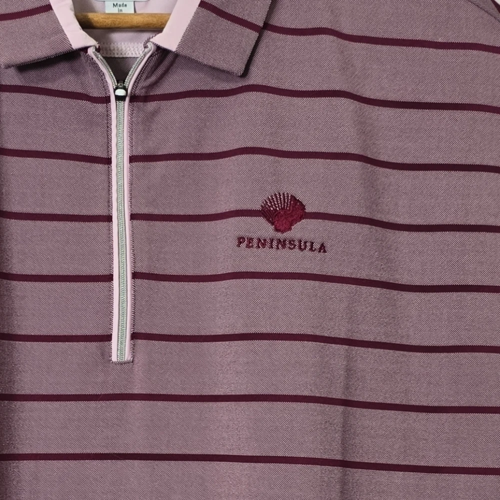 Footjoy Cap Sleeve Birdeye Stripe Jacquard Women's Shirts Size Large - Picture 9 of 9